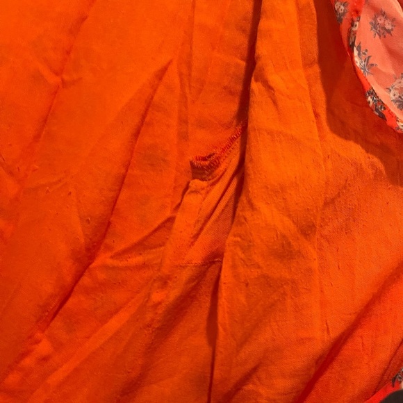 Beach Riot Red Orange Ruffled Wrap Sundress size S - Picture 9 of 13